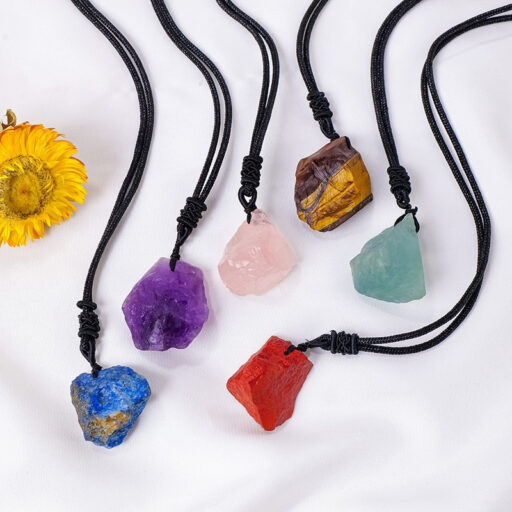 Feng Shui Natural Crystal Pendant Necklace