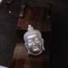 999 Silver Buddha Head Pendant – Unisex Dai Ri Ru Lai Amulet for Protection