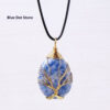 Meditation Energy Natural Crystal Life Tree Necklace