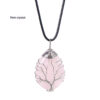 Meditation Energy Natural Crystal Life Tree Necklace