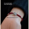 Pure Silver Lion Dance Men's Braided Bracelet: S999 Sterling Silver Men's Wristband for Men, Infused with Symbolism to Elevate Energy