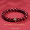 Zodiac Year Prosperity: Red Cinnabar Bracelet with 925 Silver Beads - Ideal Zodiac Year Gift