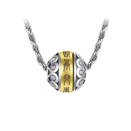 Tibetan Six-Word Mantra Fortune Bead Necklace