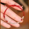 Lucky Bracelet for Women 2023 | Bamboo Node Red Rope Braided Bracelet - Good Luck Zodiac Year Red Handwoven Bracelet, Ideal for Birthdays and Gifts