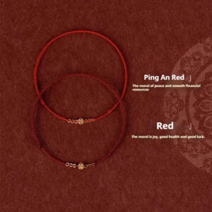 Money Magnet: Red String Bracelet for Good Fortune - Ethnic Style with Ancient Coins, Weaved for Prosperity