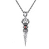 Sterling Silver Vajra Phurba Amulet Necklace