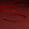 Handmade Red String Bracelet with Small Beads