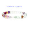 Gemstone couple bracelet