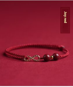 Endless Luck: Cinnabar Zodiac Year Red String Bracelet for Wealth, Handcrafted Lucky Couple Gift