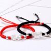 Red String Silver Pixiu Bracelet - Attract Windfall Luck