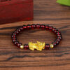 Authentic Feng Shui Pixiu Bracelet with Garnet