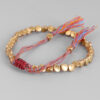 Tibetan copper bead bracelet handwoven