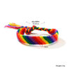 Handcrafted Adjustable Rainbow Friendship Bracelet – Nepalese Colorful Knot Design