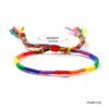 Handcrafted Adjustable Rainbow Friendship Bracelet – Nepalese Colorful Knot Design