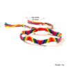 Handcrafted Adjustable Rainbow Friendship Bracelet – Nepalese Colorful Knot Design